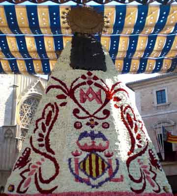 Ofrenda a la Mare de Deu - Fallas 2009 Ofrenda a la Virgen - Manto floral